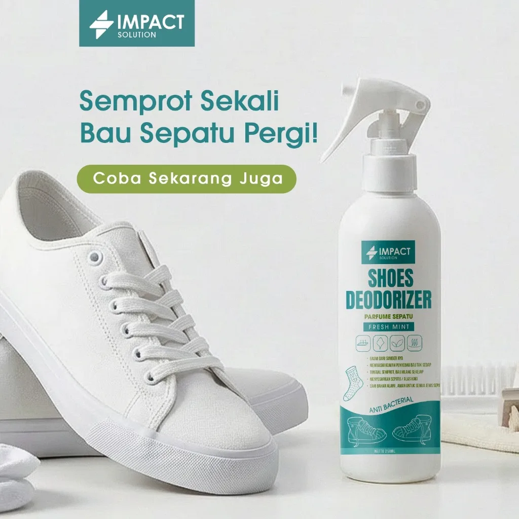 IMPACT Shoes Deodorizer Mint Parfum Sepatu Dingin Menyegarkan Anti Bau & Bakteri 250ml