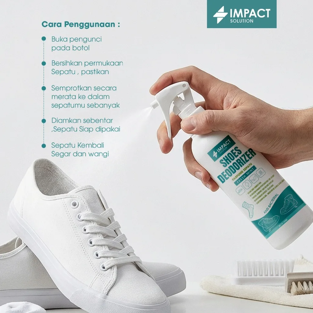 IMPACT Shoes Deodorizer Mint Parfum Sepatu Dingin Menyegarkan Anti Bau & Bakteri 250ml