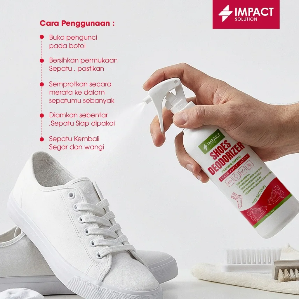 IMPACT Shoes Deodorizer Apple Candy Pewangi Sepatu Manis Segar Anti Bau Tak Sedap 250ml