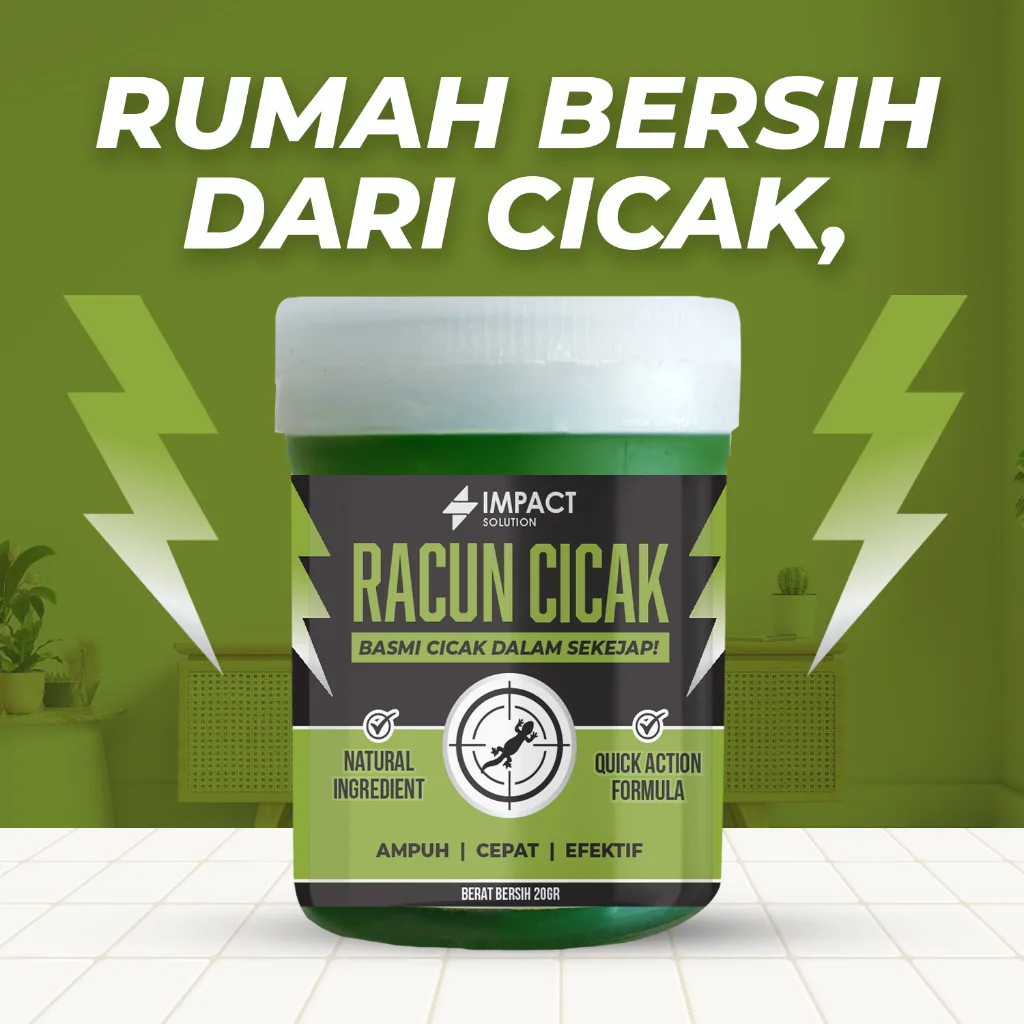 IMPACT Racun Cicak Paling Ampuh Racun Tokek Cecak Gel Herbal Original Langsung Mati Netto 20gr