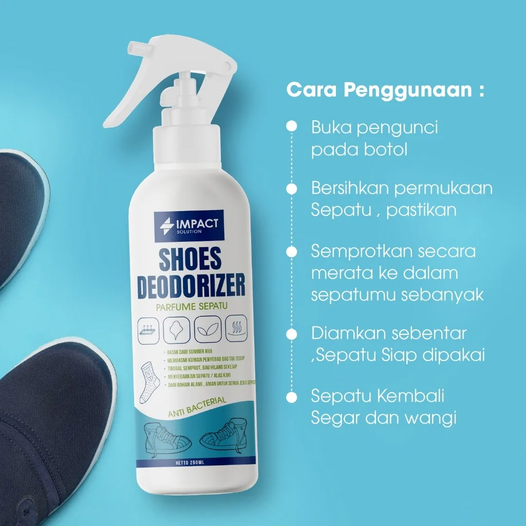 IMPACT Shoes Deodorizer Bubble Gum Penghilang Bau Sepatu Wangi Manis Anti Bakteri 250ml