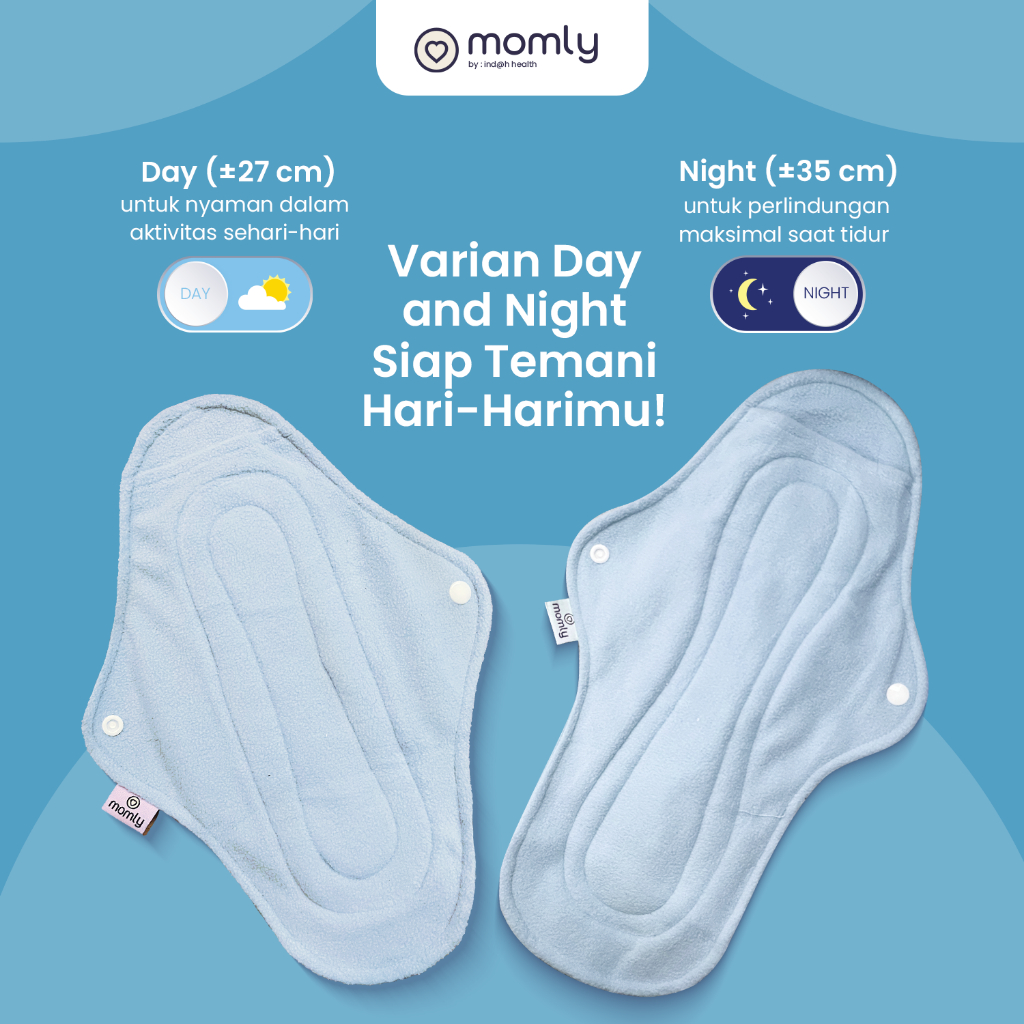 Momly Pembalut Kain Cuci Ulang Washable Menstrual Pad