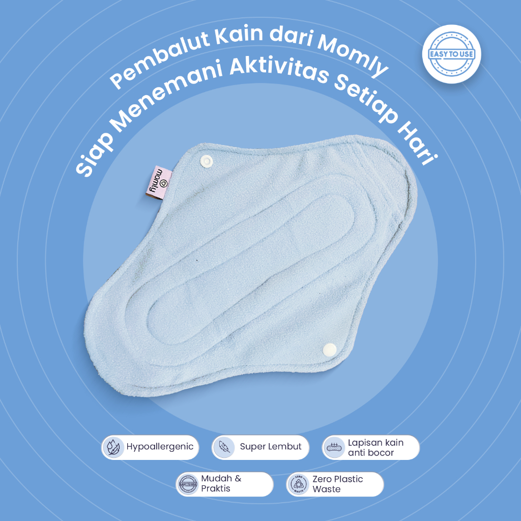 Momly Pembalut Kain Cuci Ulang Washable Menstrual Pad - Day