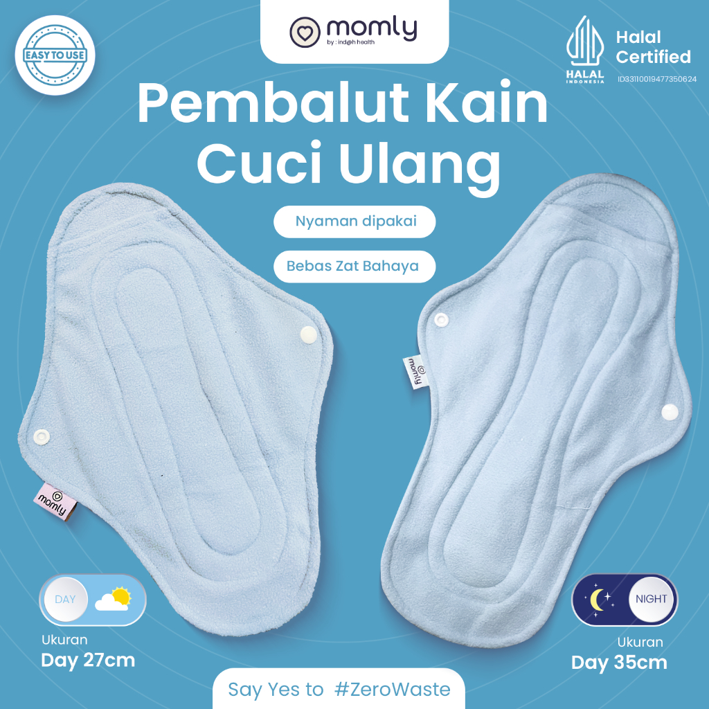 Momly Pembalut Kain Cuci Ulang Washable Menstrual Pad