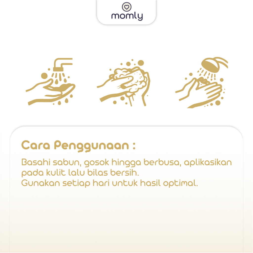 Momly Sabun Rempah Sereh Alami Sabun Cuci Pembersih Pembalut Kain Menspad Cloth Pad Cleaner Natural Lemongrass Spice Soap