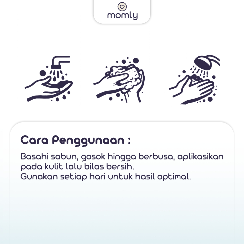 Momly Sabun Susu Alami Sabun Cuci Pembersih Pembalut Kain Menspad Cloth Pad Cleaner Natural Milk Soap
