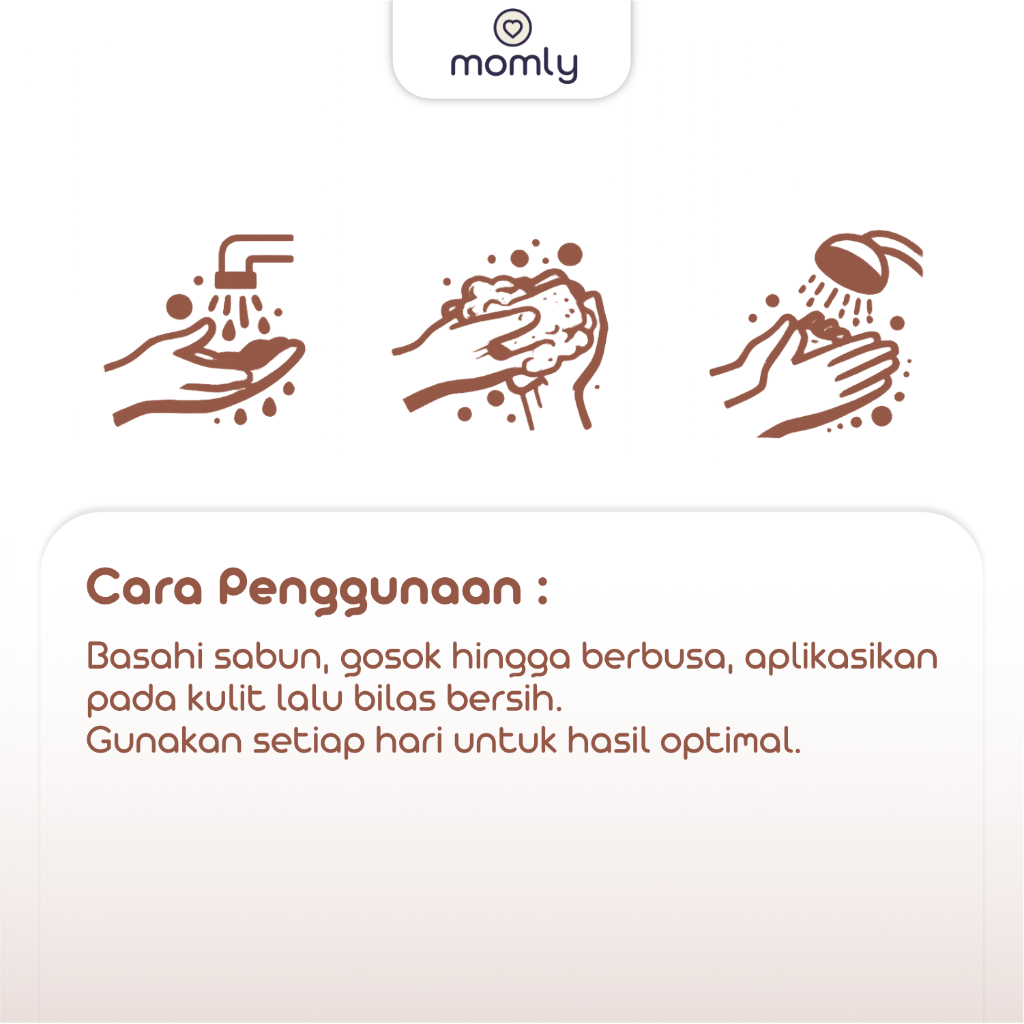 Momly Sabun Pala Alami Sabun Cuci Pembersih Pembalut Kain Menspad Cloth Pad Cleaner Natural Nutmeg Soap