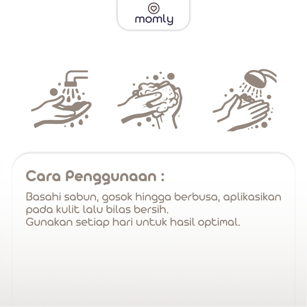 Momly Sabun Kopi Alami Sabun Cuci Pembersih Pembalut Kain Menspad Cloth Pad Cleaner Natural Cofee Soap