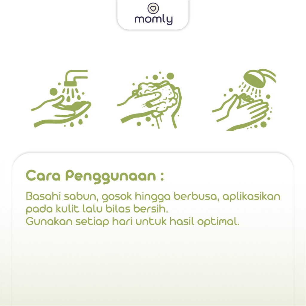 Momly Sabun Sereh Alami Sabun Cuci Pembersih Pembalut Kain Menspad Cloth Pad Cleaner Natural Lemongrass Soap