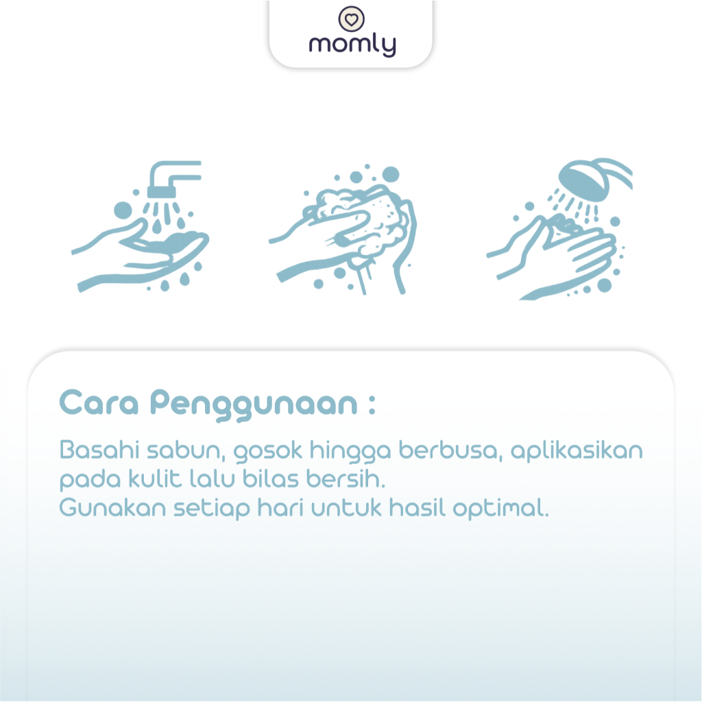 Momly Sabun Kelapa Alami Sabun Cuci Pembersih Pembalut Kain Menspad Cloth Pad Cleaner Natural Coconut Soap
