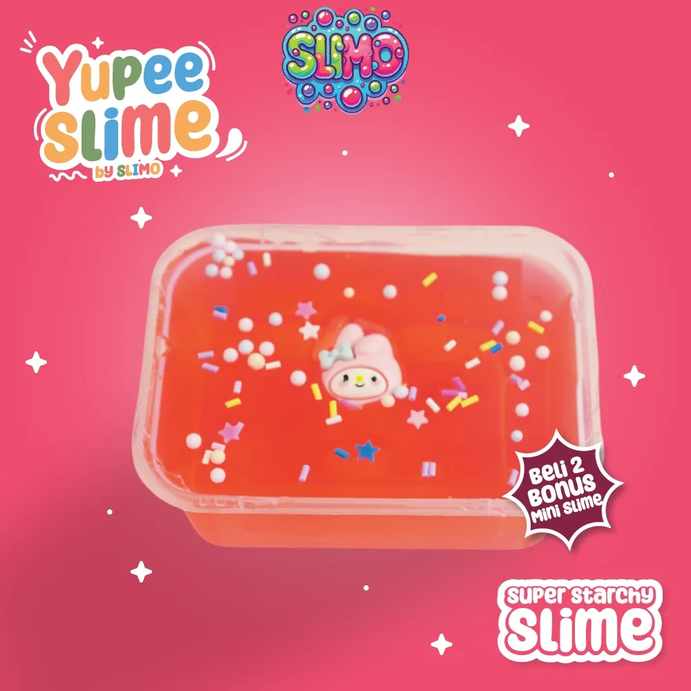 SLIMO Yoopi Slime Candy Slaim Yupi Mainan Anak Slime Anak Lucu Super Stretchy 200gr