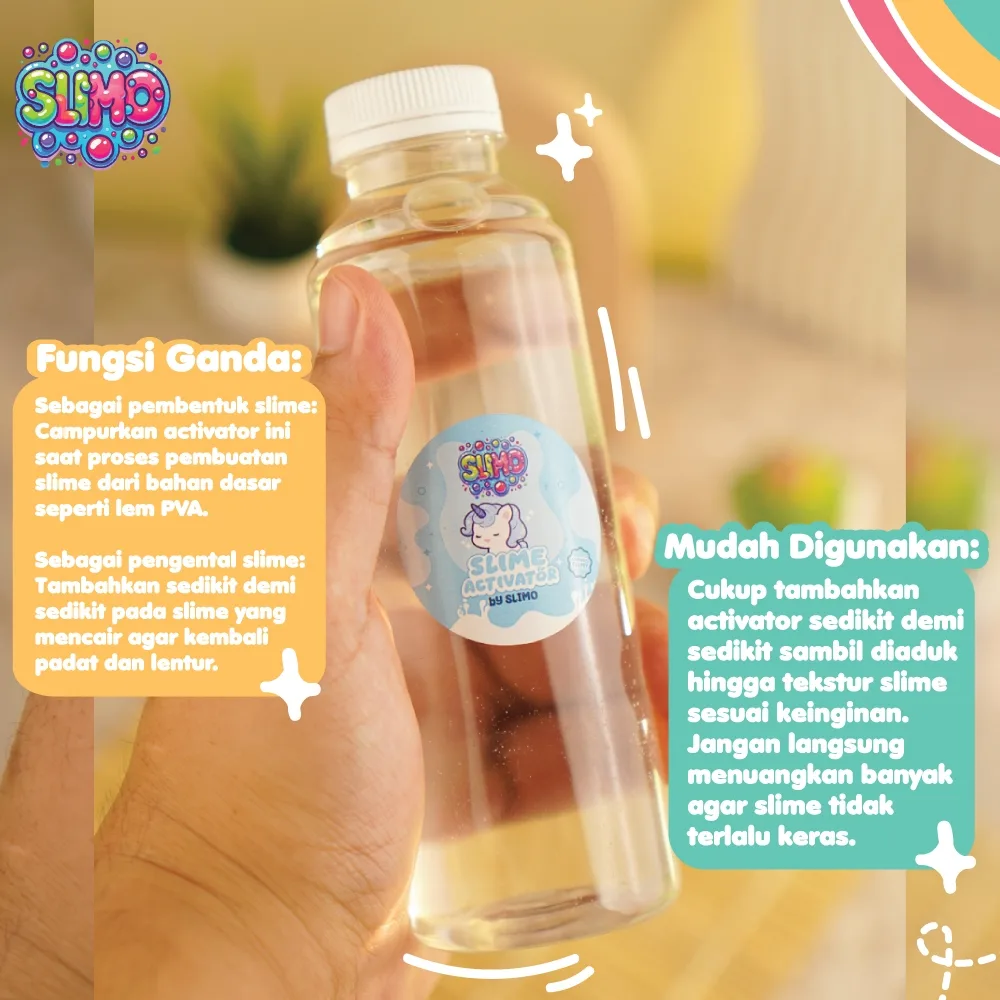 Slime Activator Super Strong Cairan Pengental & Pembuat Slime By Slimo 250Ml Termurah