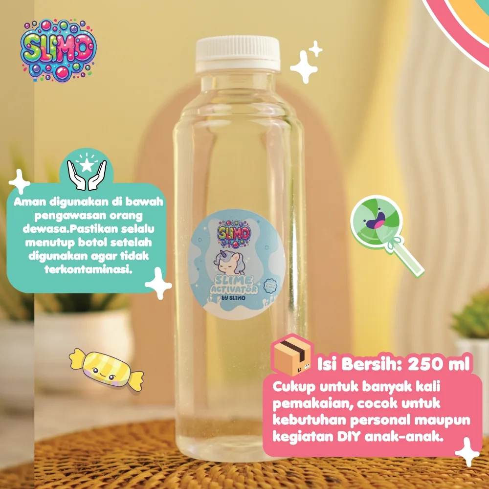Slime Activator Super Strong Cairan Pengental & Pembuat Slime By Slimo 250Ml Termurah