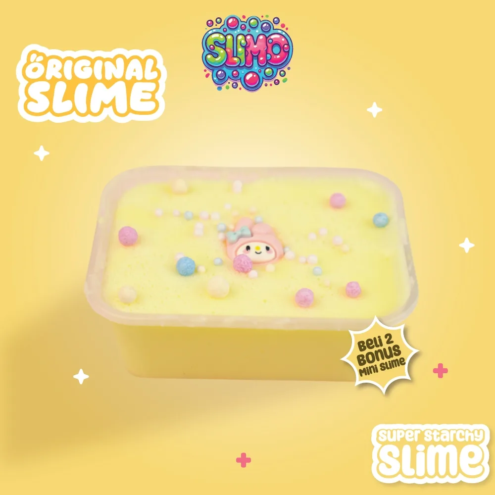 SLIMO Original Slime Mainan Anak Slaim Super Stretchy Lembut 200Gr Wangi Non Toxic