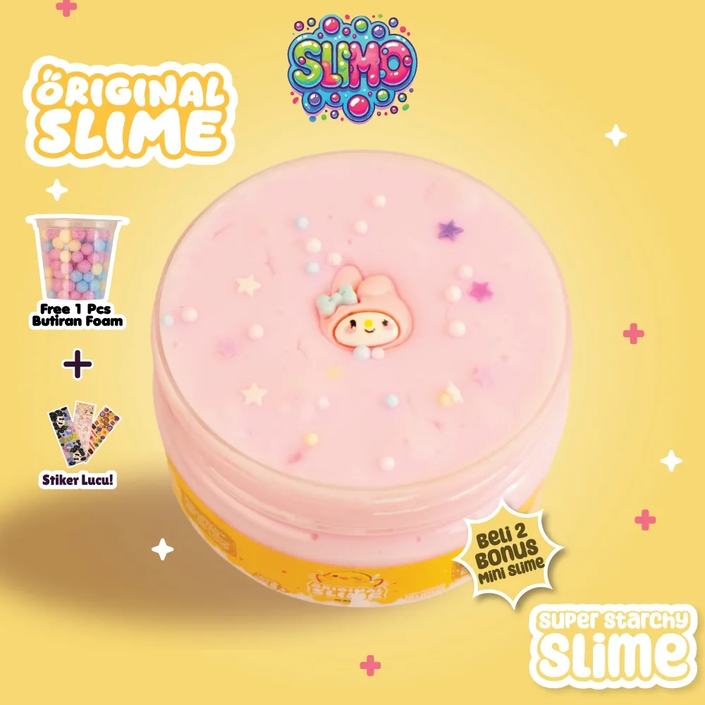 SLIMO Tofu Slime Mainan Anak Slaim Lucu Super Wangi 200Ml Promo Beli 2 Gratis 1 Mini