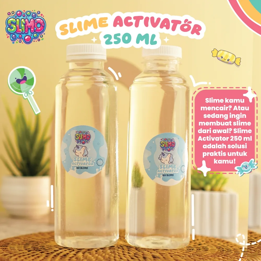 Slime Activator Super Strong Cairan Pengental & Pembuat Slime By Slimo 250Ml Termurah
