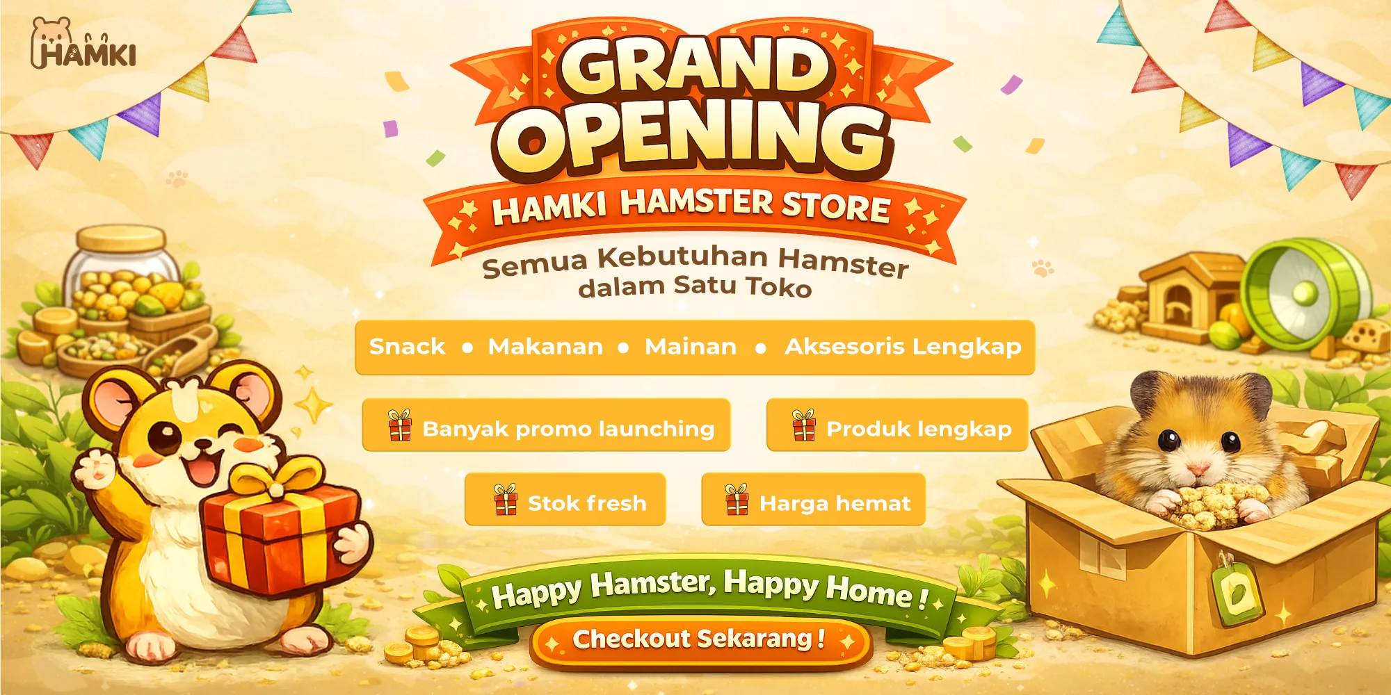 HAMKI — kebutuhan hamster lengkap