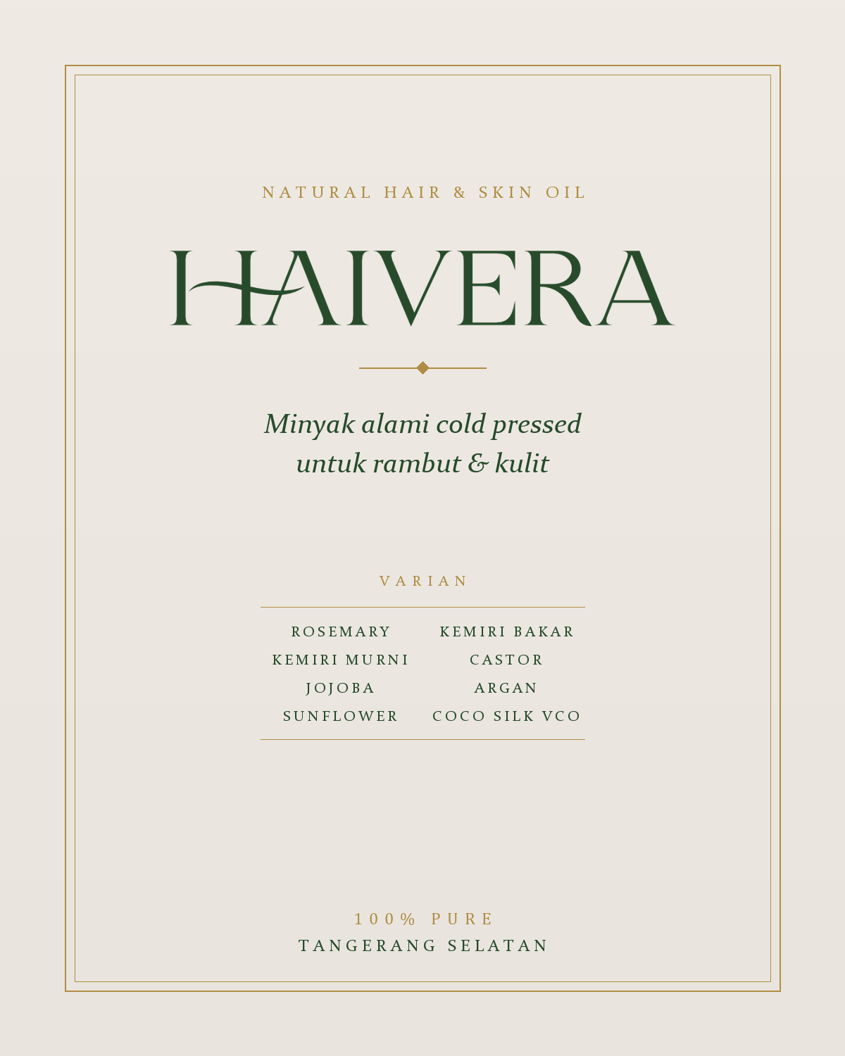Haivera — Natural Care for Hair & Scalp