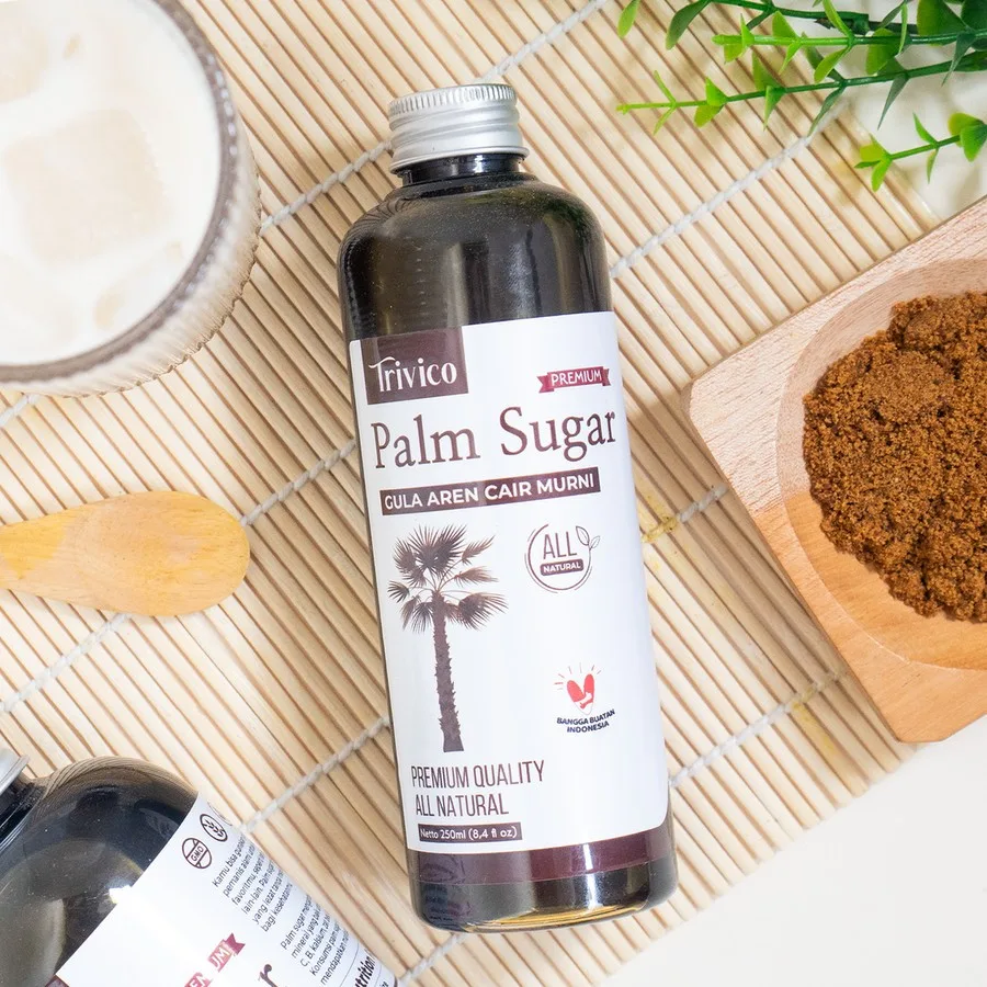 Trivico Gula Aren Cair Organik Premium - Palm Sugar Rasa Manis Alami & Kaya Manfaat