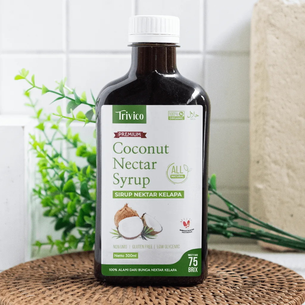 Trivico Gula Kelapa Cair Nektar Kelapa 300ml - Coconut Nectar Syrup | Pengganti Gula Sehat & Gurih