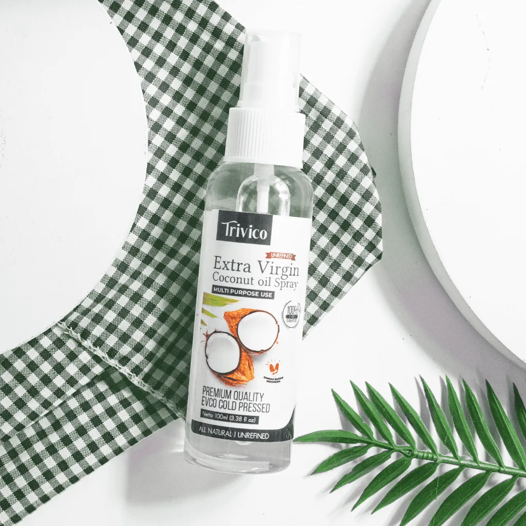 Trivico Minyak VCO Organik Virgin Coconut Oil Spray 100ml - Untuk Masak, Salad Dressing dan Menumis