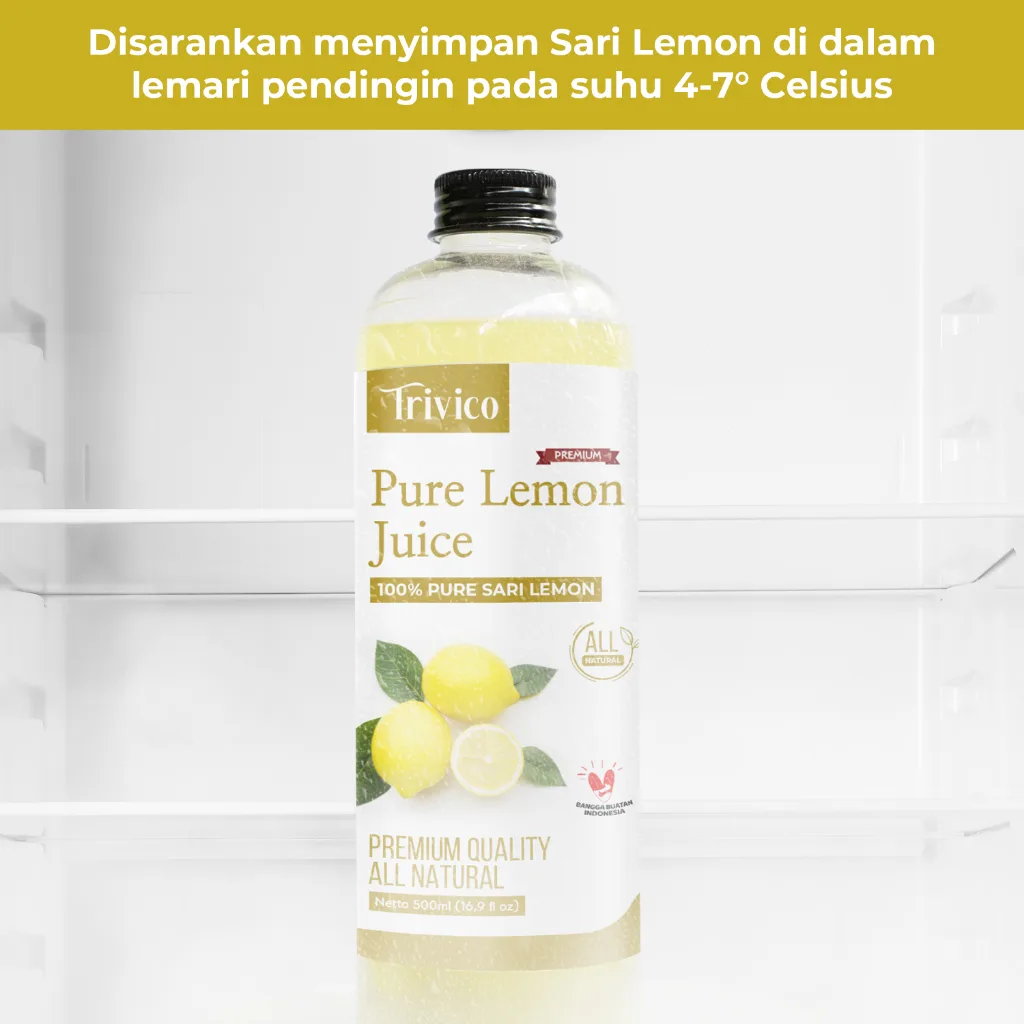 Trivico Sari Lemon Murni 100% - Minuman Diet Sehat & Detox Alami
