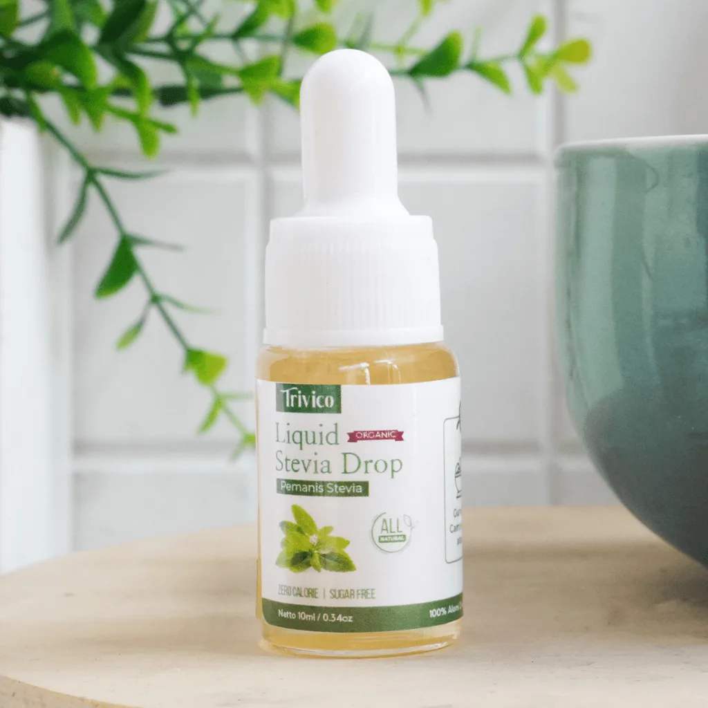 Trivico Liquid Stevia - Pemanis 0 Kalori Alami, Ekstrak Daun Stevia 98%