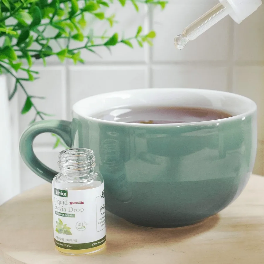 Trivico Paket Liquid Stevia 10ml Isi 3 Pcs - Pemanis 0 Kalori Alami Ekstrak Daun Stevia 98%