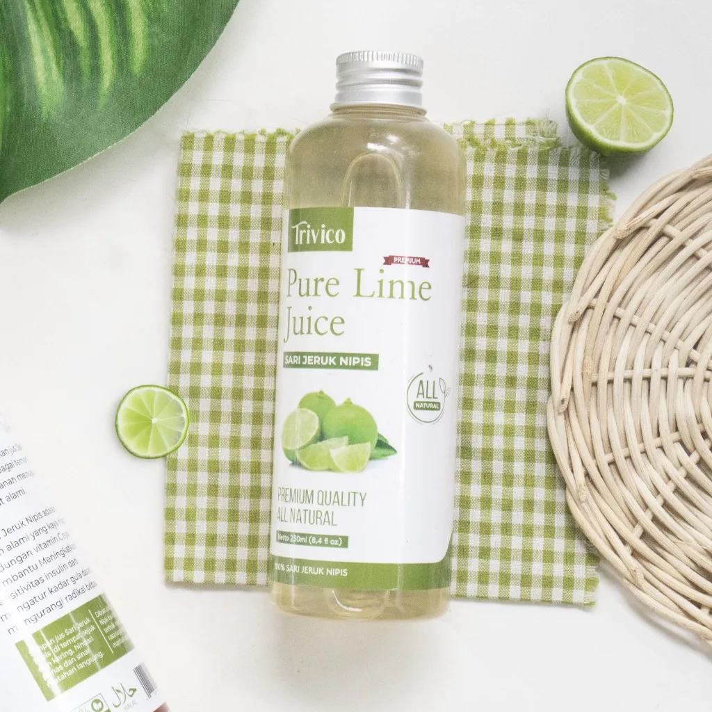Trivico Sari Jeruk Nipis - Minuman Detoks Alami Segar & Sehat, Perasan Jeruk Nipis Murni 250ml