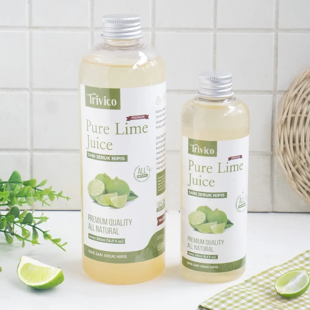 Trivico Sari Jeruk Nipis - Minuman Detoks Alami Segar & Sehat, Perasan Jeruk Nipis Murni 250ml