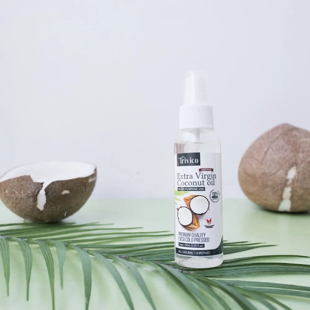 Trivico Minyak VCO Organik Virgin Coconut Oil Spray 100ml - Untuk Masak, Salad Dressing dan Menumis