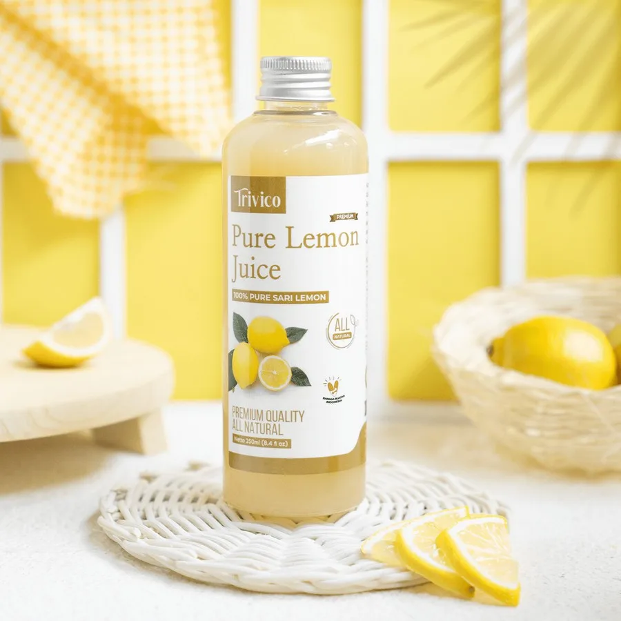 Trivico Sari Lemon Murni 100% - Minuman Diet Sehat & Detox Alami