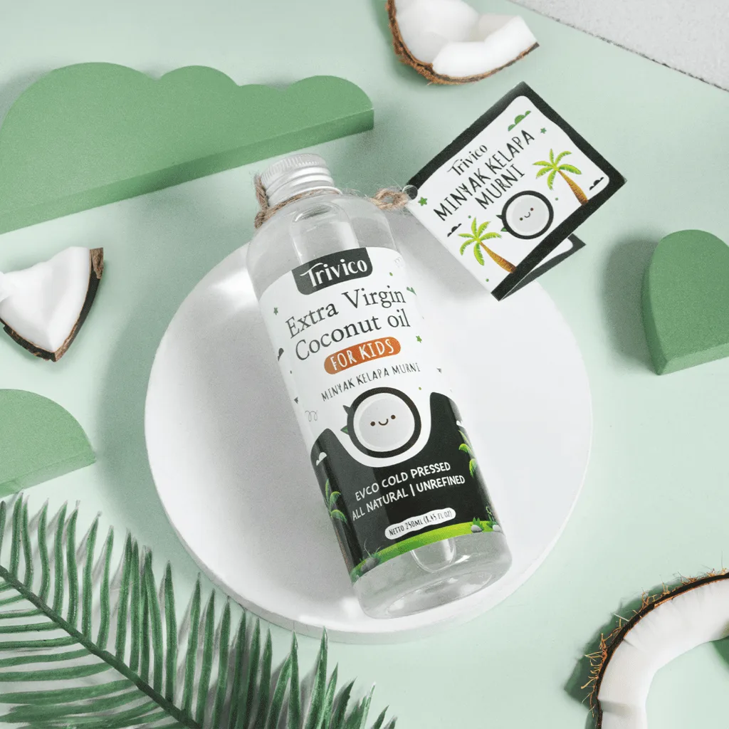 Trivico Minyak VCO Extra Virgin Untuk MPASI Anak & Bayi - USDA Organik