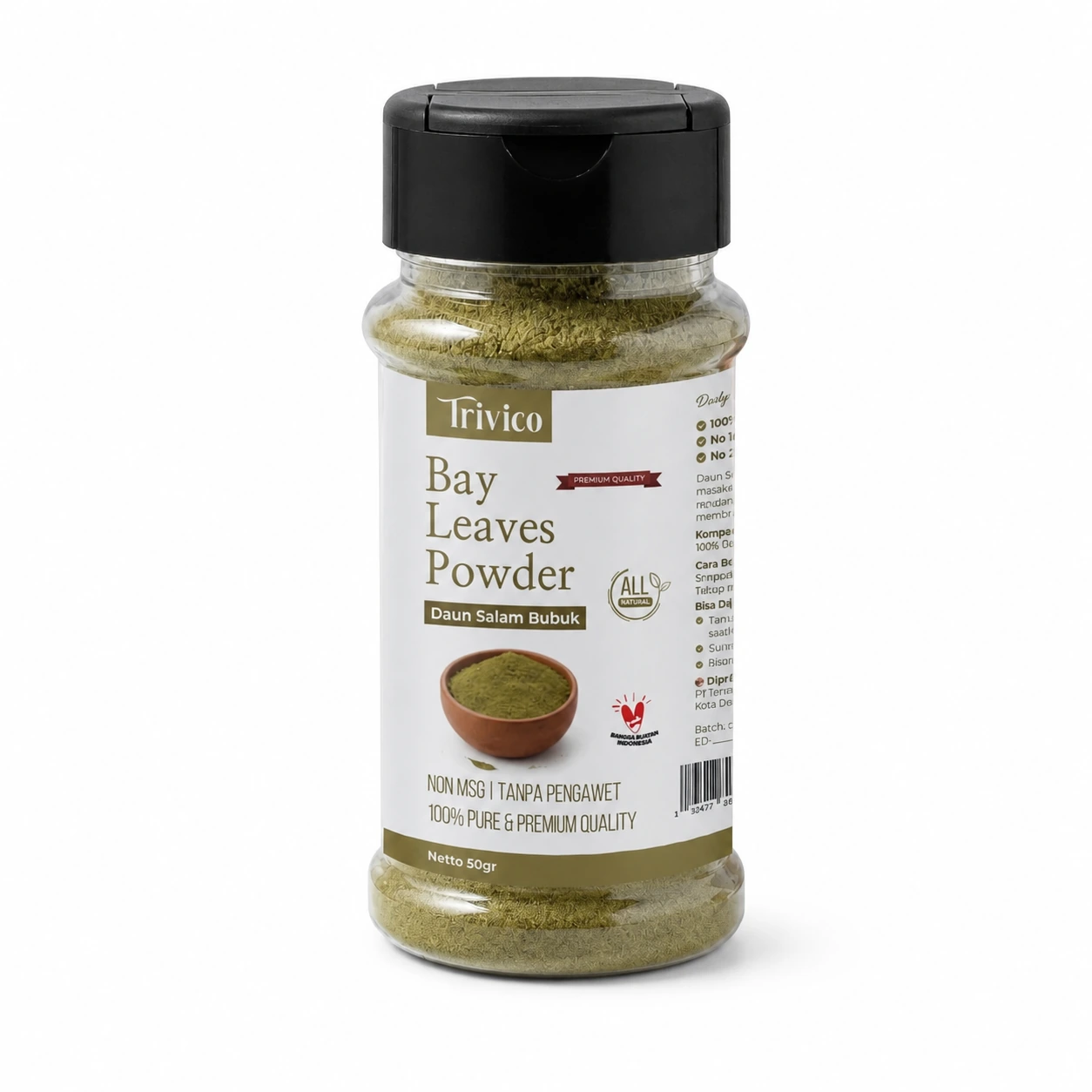 TRIVICO Bay Leaves 50GR Powder Daun Salam Bubuk Bumbu Masak Alami Premium Non MSG Serbaguna