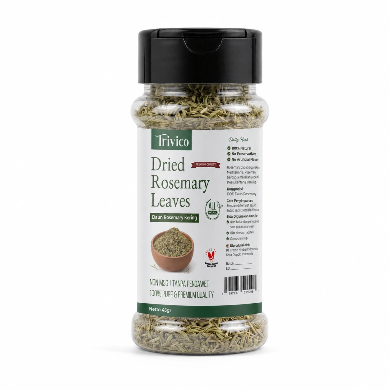 TRIVICO Dried Rosemary Leaves 25gr