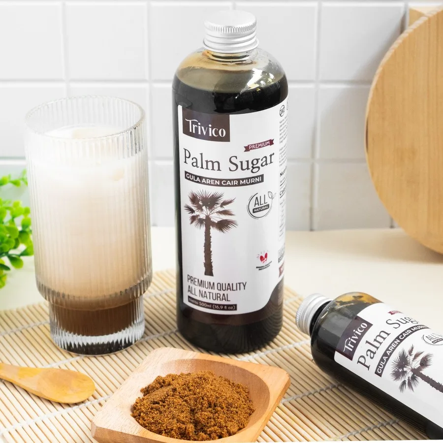 Trivico Gula Aren Cair Organik Premium - Palm Sugar Rasa Manis Alami & Kaya Manfaat