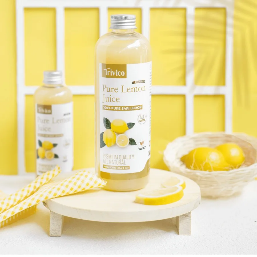 Trivico Sari Lemon Murni 100% - Minuman Diet Sehat & Detox Alami