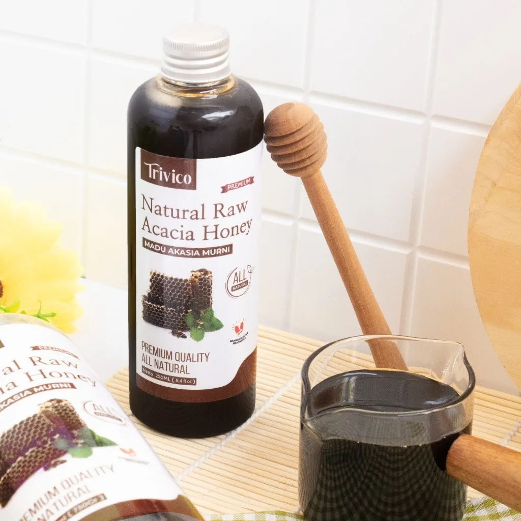 Trivico Madu Akasia 500ml (720gr) - Madu Murni 100% Asli Kaya Manfaat