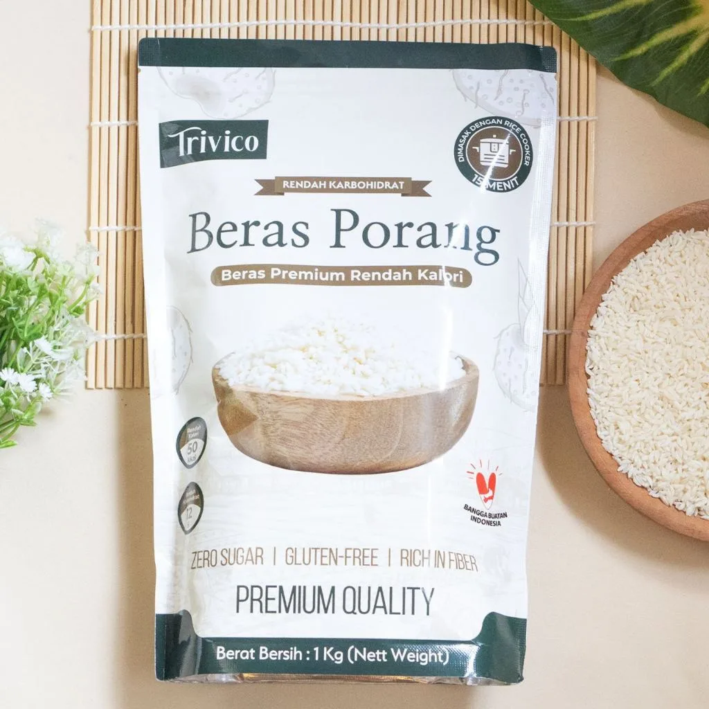 Trivico Beras Porang 1Kg - Rendah Kalori & Karbohidrat