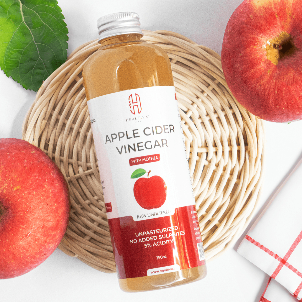 HEALTIVA Cuka Apel With The Mother 500ml Apple Cider Vinegar Diet & Detox
