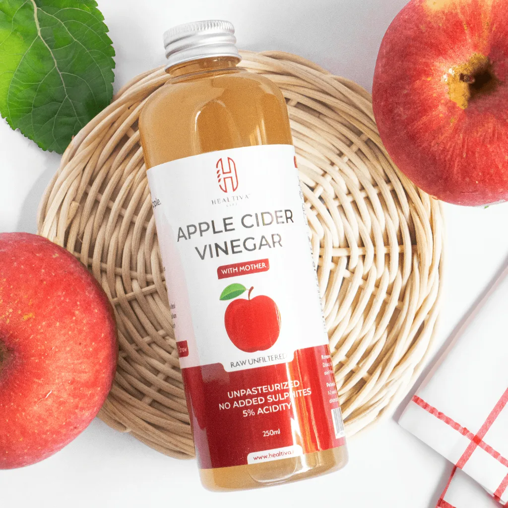 HEALTIVA Cuka Apel With The Mother 500ml Apple Cider Vinegar Diet & Detox