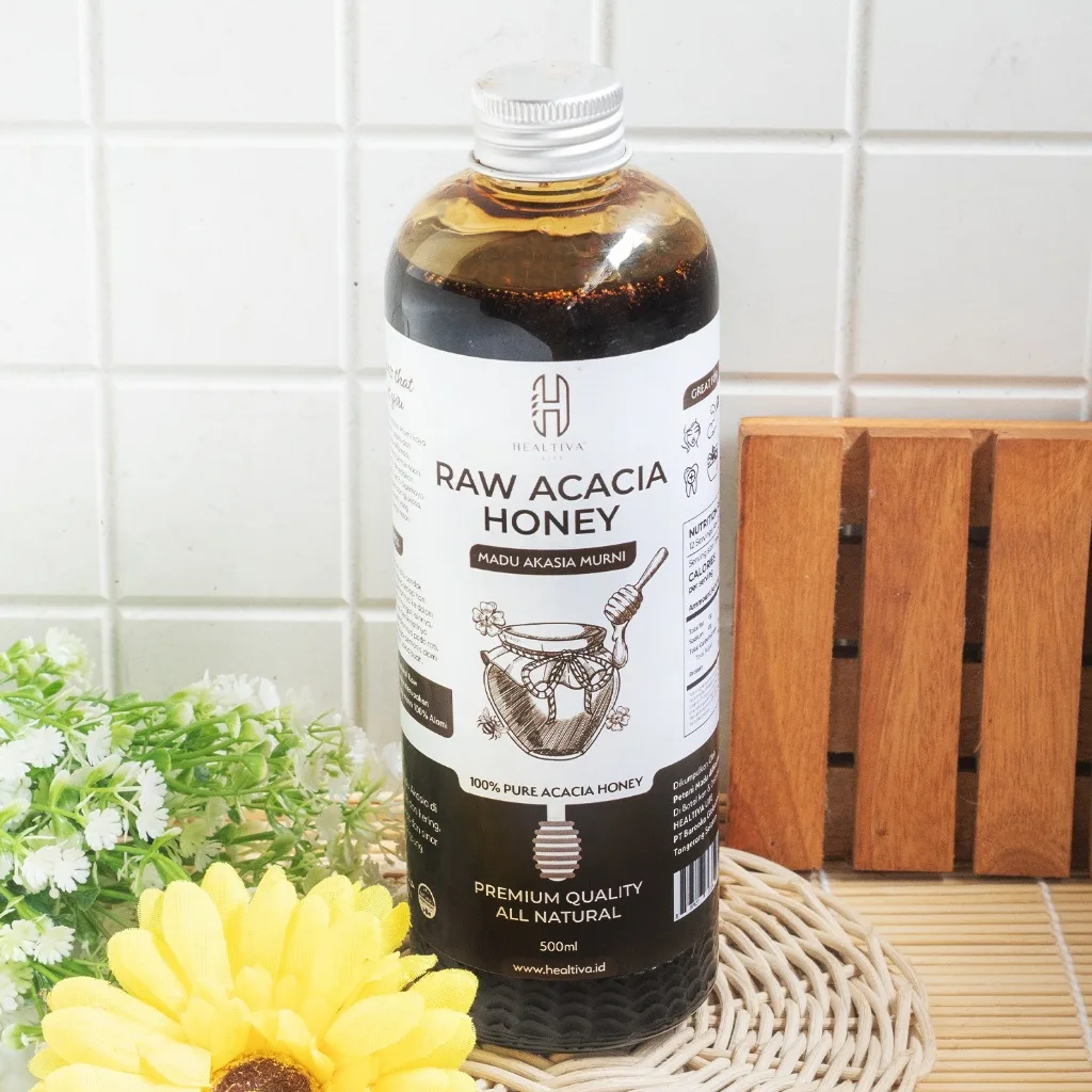 HEALTIVA Madu Akasia Murni 500ml Acacia Honey Asli 100% Tanpa Campuran