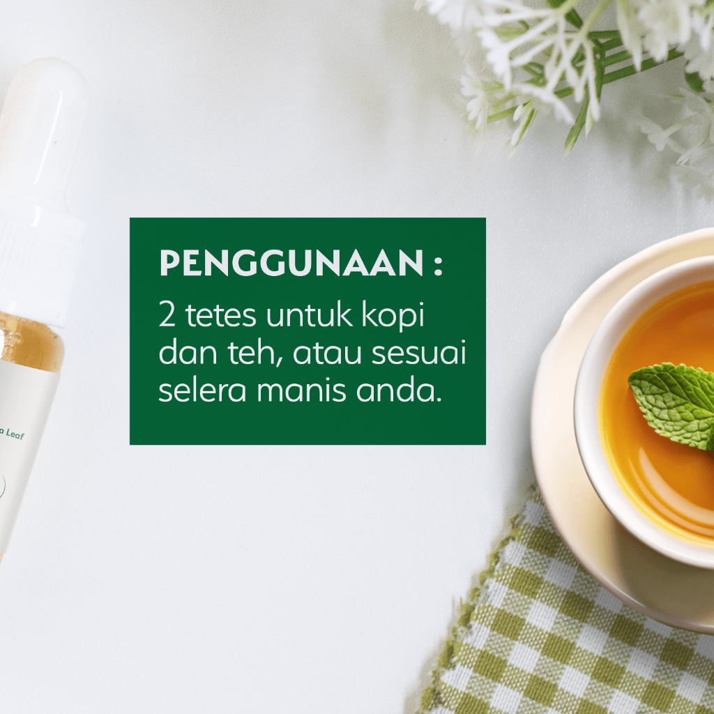 HEALTIVA Stevia Tetes Cair 10ml Pemanis Alami Natural Sweetener Pengganti Gula