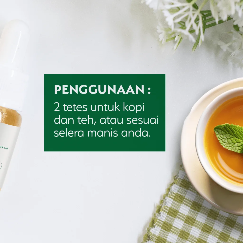 HEALTIVA Stevia Tetes Cair 10ml Pemanis Alami Natural Sweetener Pengganti Gula