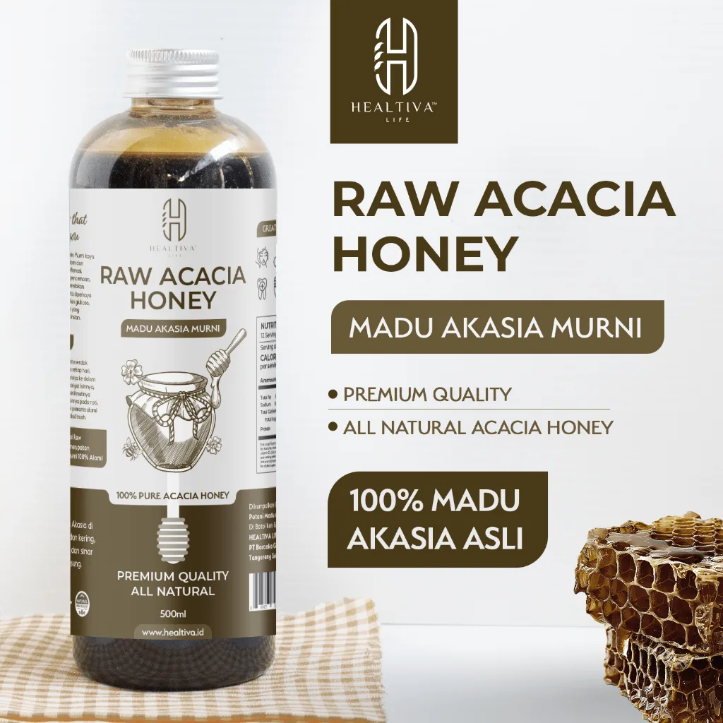 Madu Akasia Murni 500ml Acacia Honey Asli 100% Tanpa Campuran