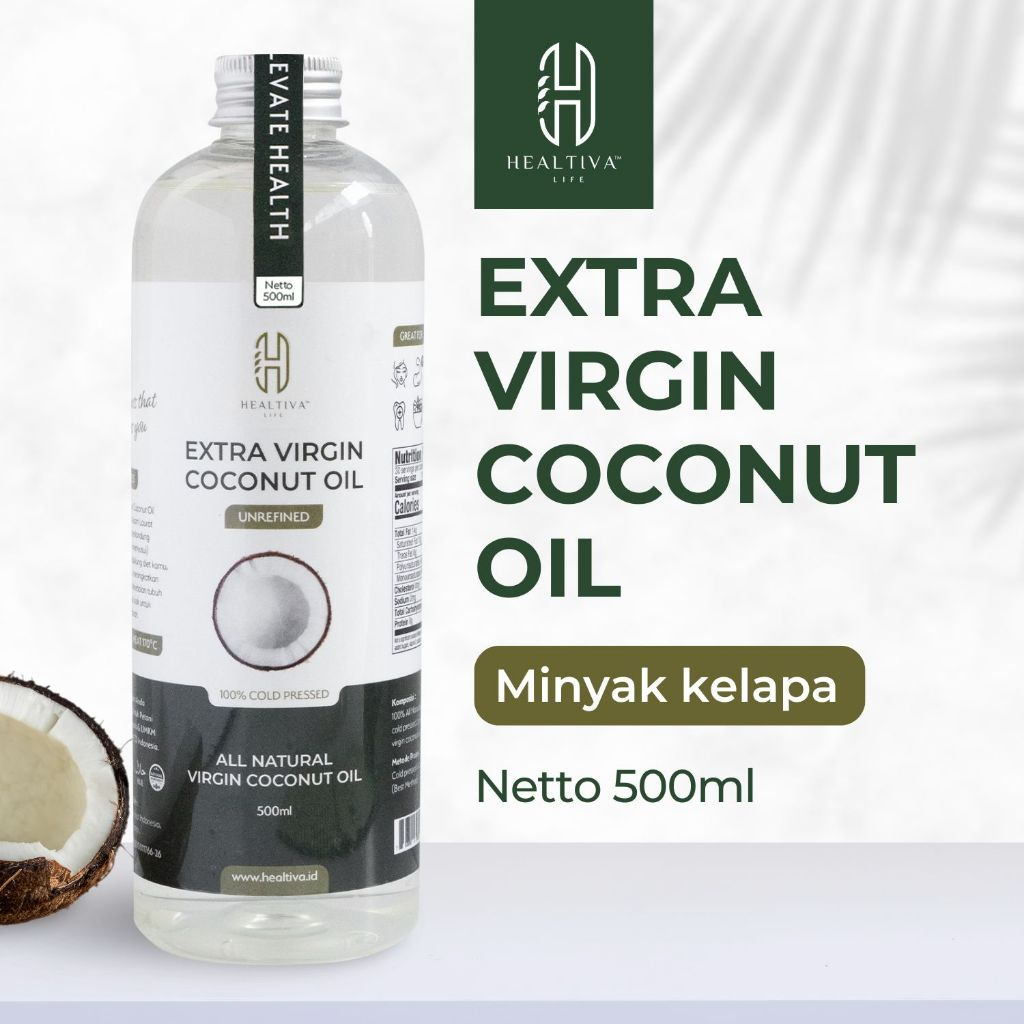 HEALTIVA VCO 500ml Minyak Kelapa Murni Extra Virgin Coconut Oil