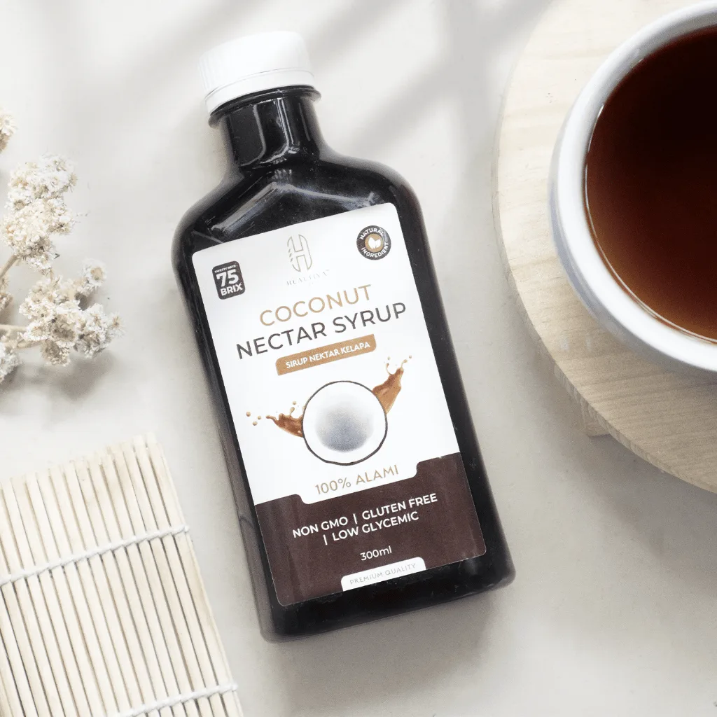 HEALTIVA Gula Kelapa Cair 300ml Coconut Nectar Syrup Pemanis Alami Pengganti Gula