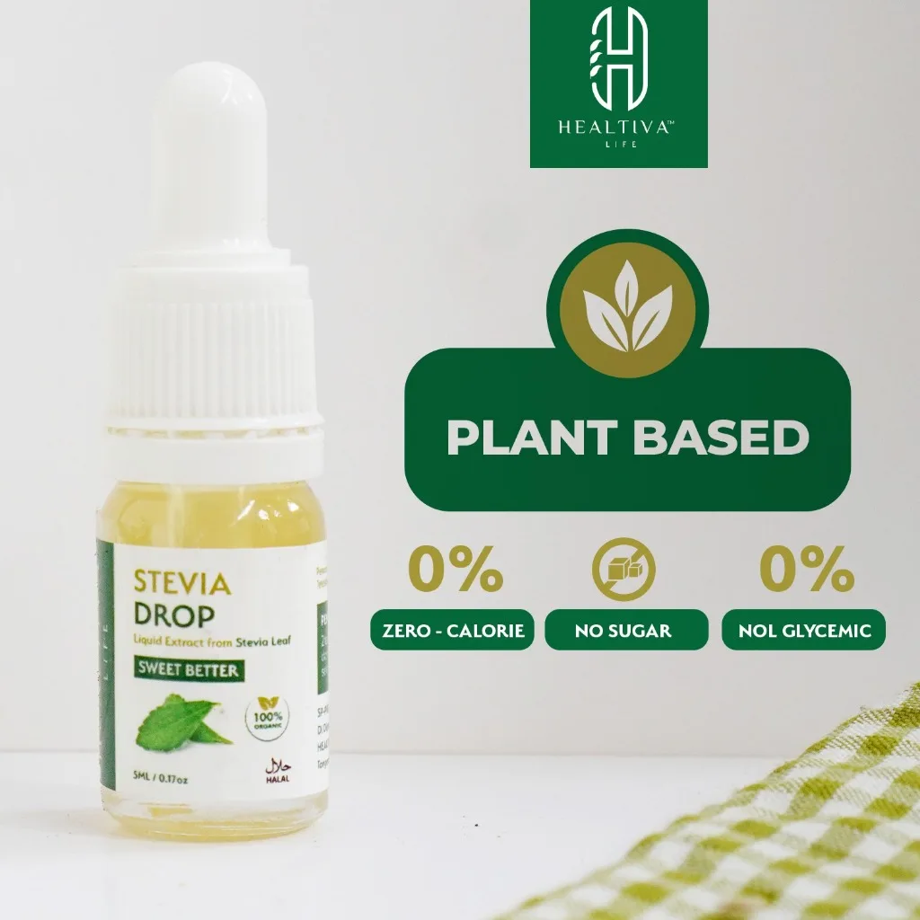 HEALTIVA Stevia Tetes Cair 5ml Natural Sweetener Pengganti Gula