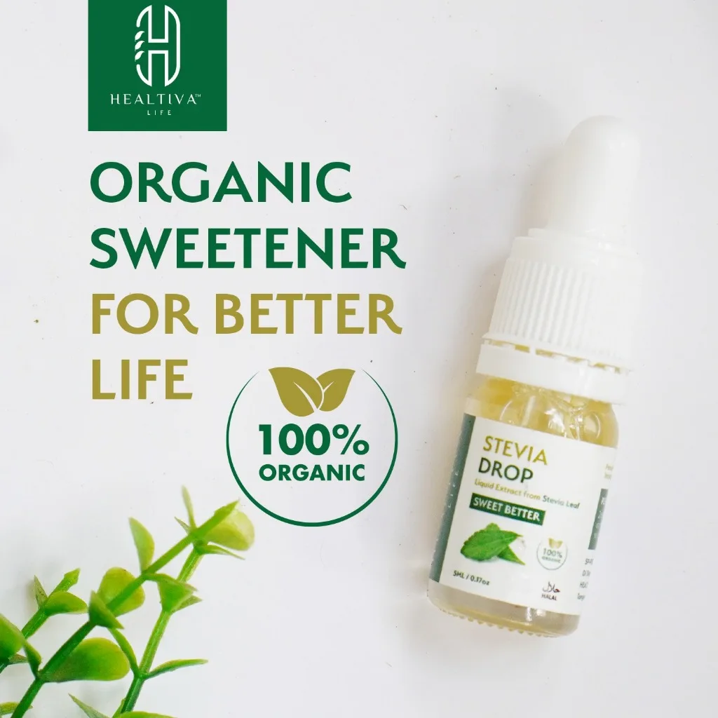 HEALTIVA Stevia Tetes Cair 5ml Natural Sweetener Pengganti Gula