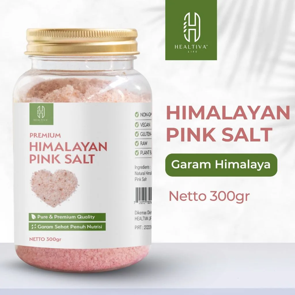 HEALTIVA Garam Himalaya Murni 300gr Garam Himalaya Original Himalayan Pink Salt